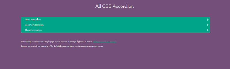 CSS Accordion