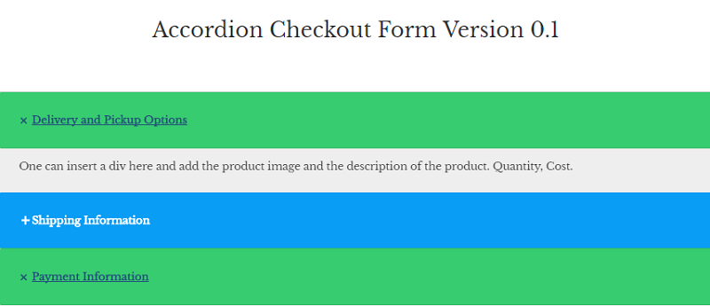 CSS Accordion Bootstrap Form