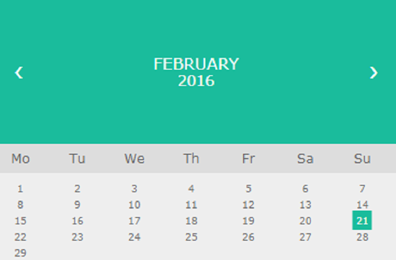 CSS Calendar