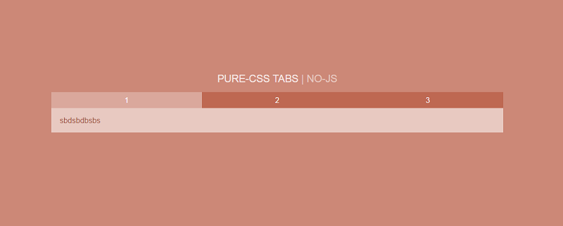 Pure-CSS Tabs