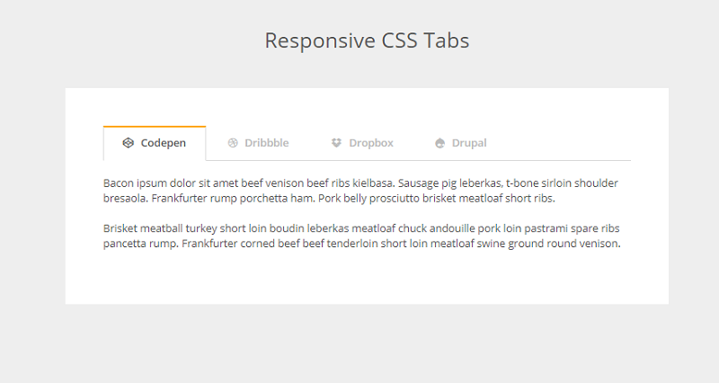 Responsive CSS Tabs