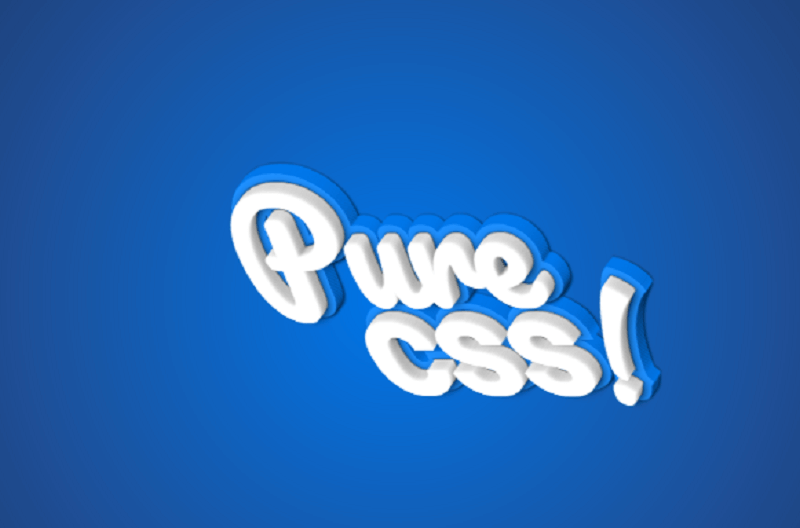3D CSS Typography