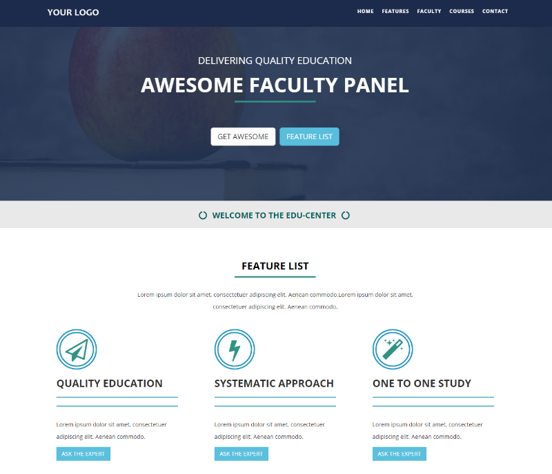 Education Html Css Templates Free Download