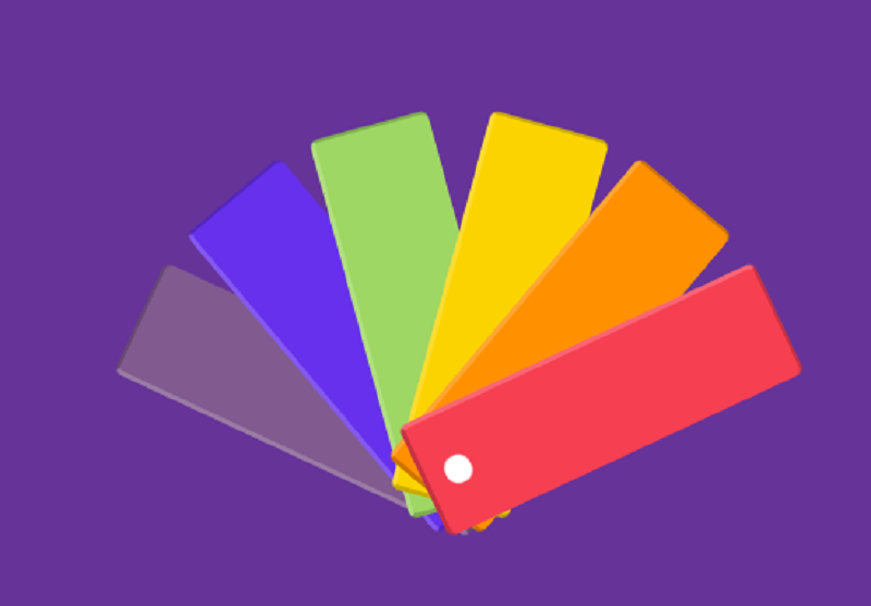 Color Palette with Pure CSS Animation