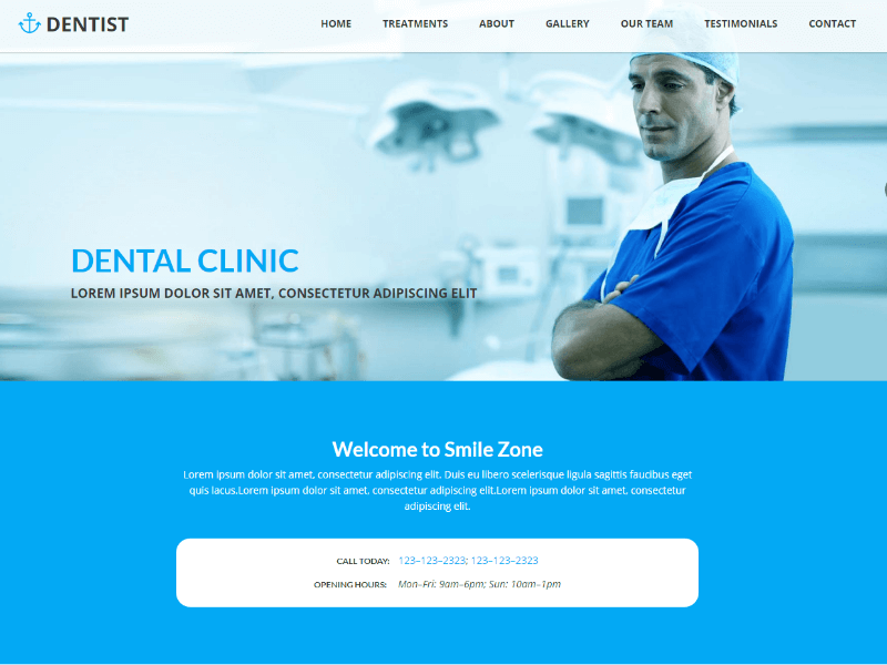 Dentist Best Dental Clinic HTML Website Template
