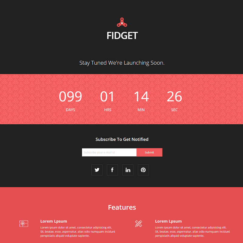 40 Best Free Coming Soon Html Templates Under Construction Templates