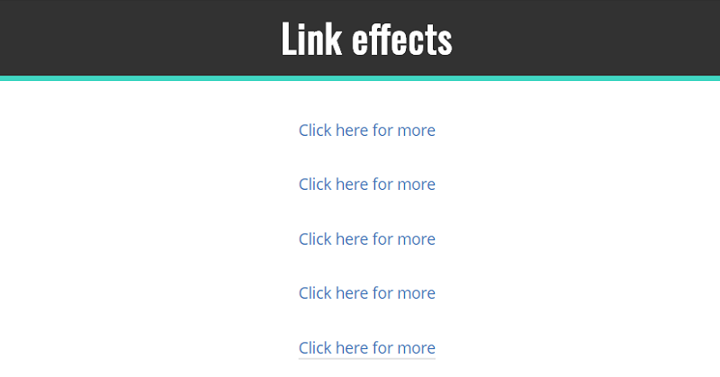 Link Effects