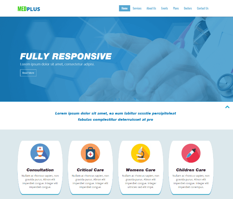 Medplus a Medical Bootstrap Web Template