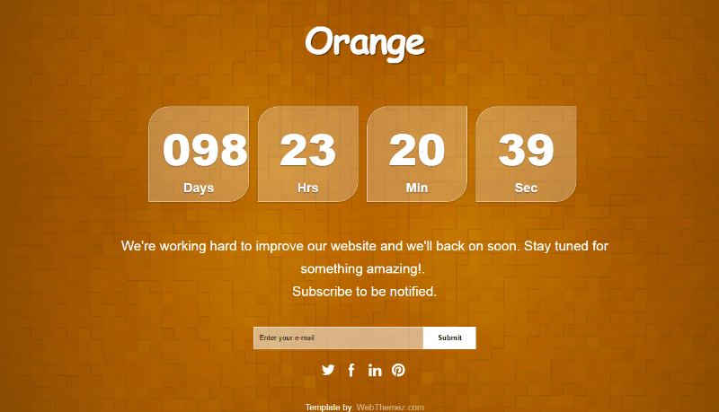 40 Best Free Coming Soon Html Templates Under Construction Templates