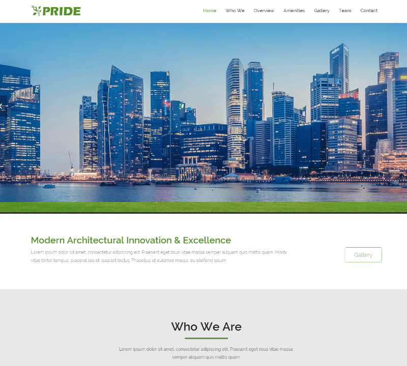 Pride Real Estate HTML5 Responsive Website Template