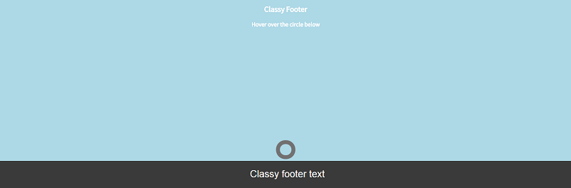  Pure CSS Classy Footer