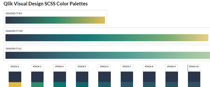 Qlik SCSS Color Palettes