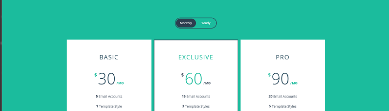 Responsive Flip Pricing Table