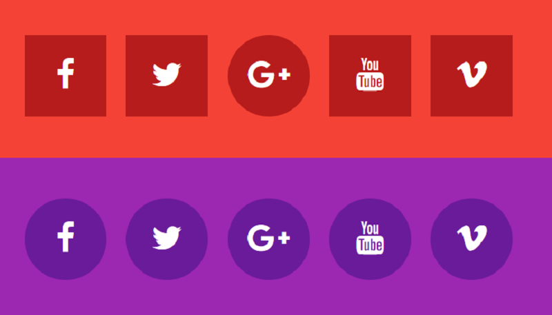 Social Icons Css Hover Effects