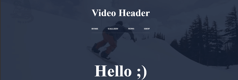 Video Header