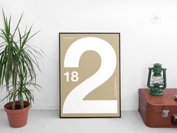 Standing Picture Frame Mockup