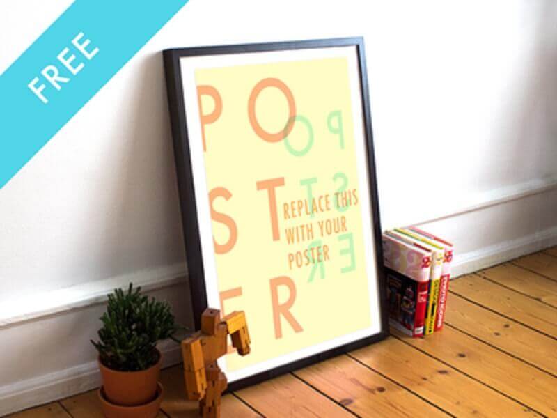 2 Free Realistic Poster/Frame Mockup