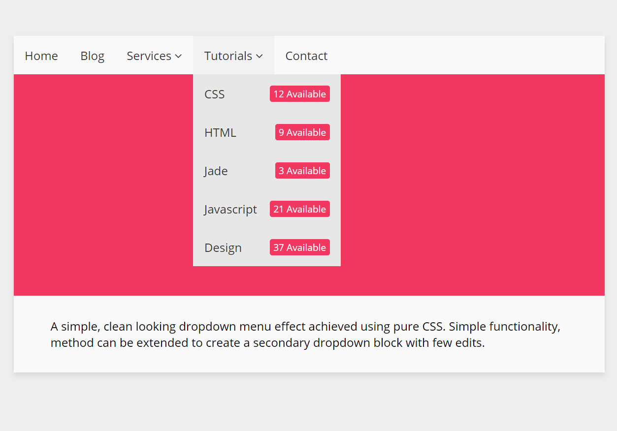 CSS Menu 22 - 22 in collection Free download in zip Regarding Css Menu Templates Free Download