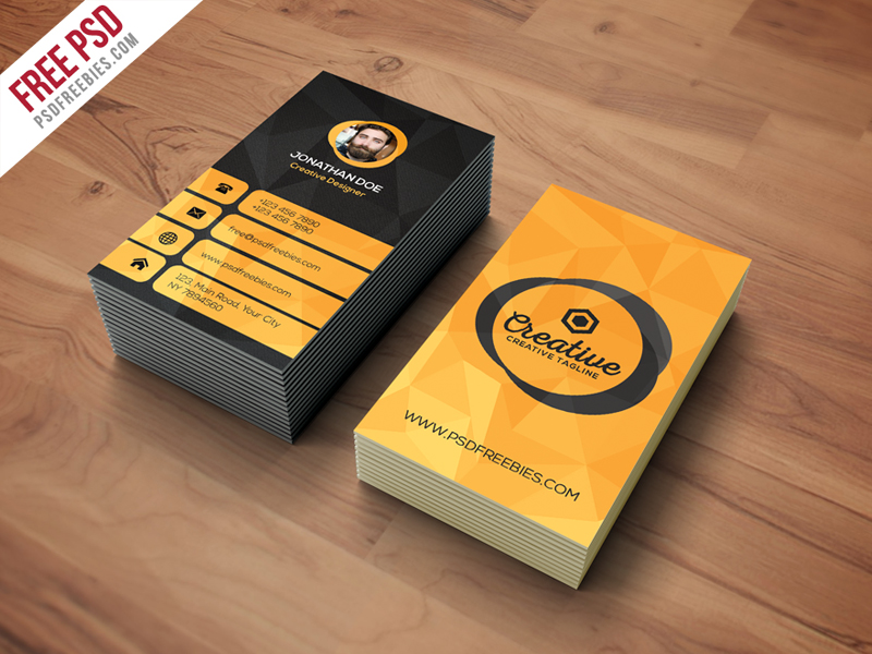 Agency Business Card Template Free PSD