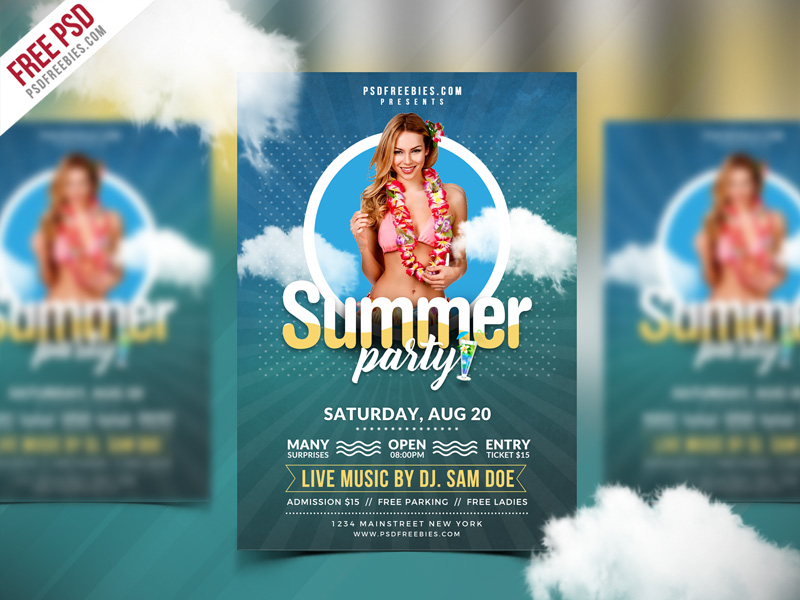 46 Best Free Party Flyer Psd Templates 21 Free Html Designs