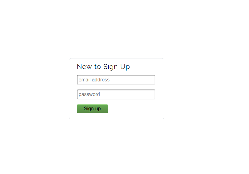 Clean Signup Form