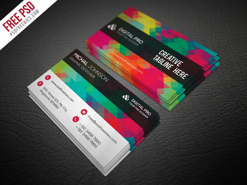 Creative Multicolor Business Card 