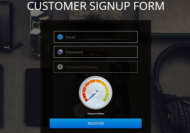 Customer Signup Form