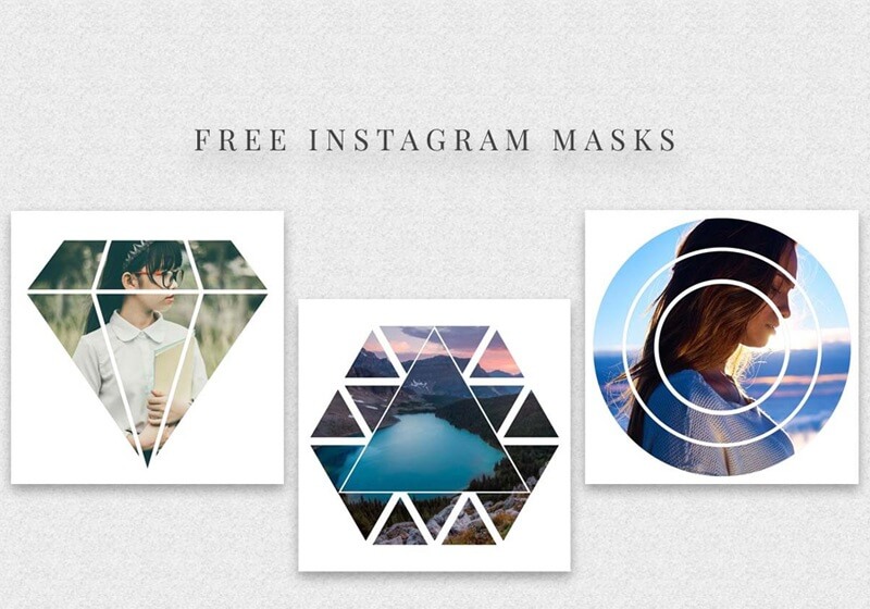 Instagram Masks PSD Template