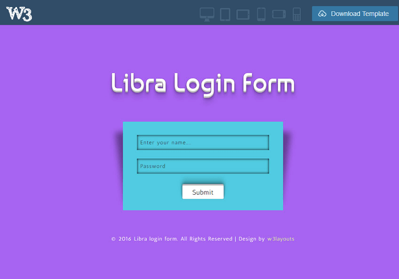 Libra Login Form