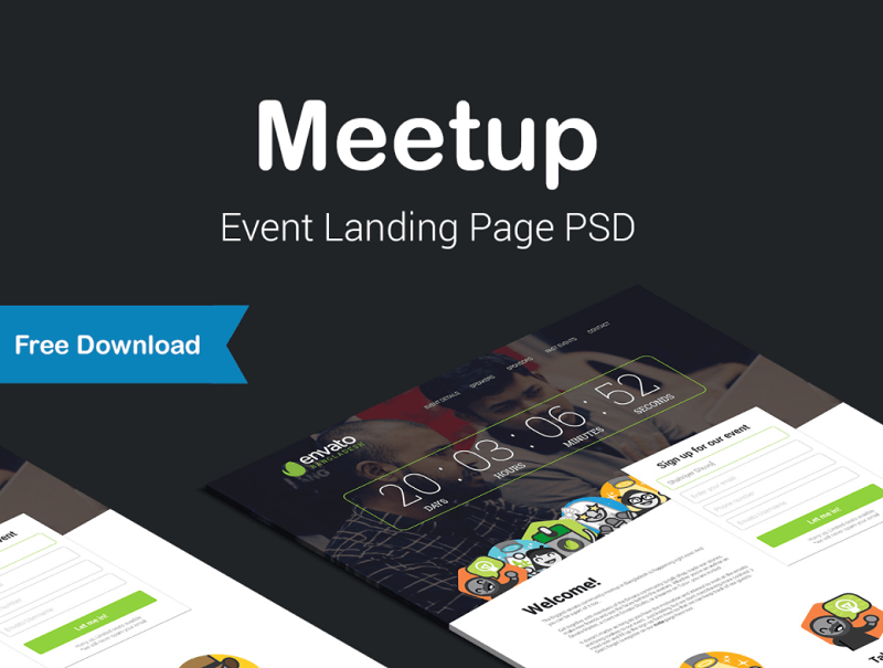 Meet Up Event Landing Page 