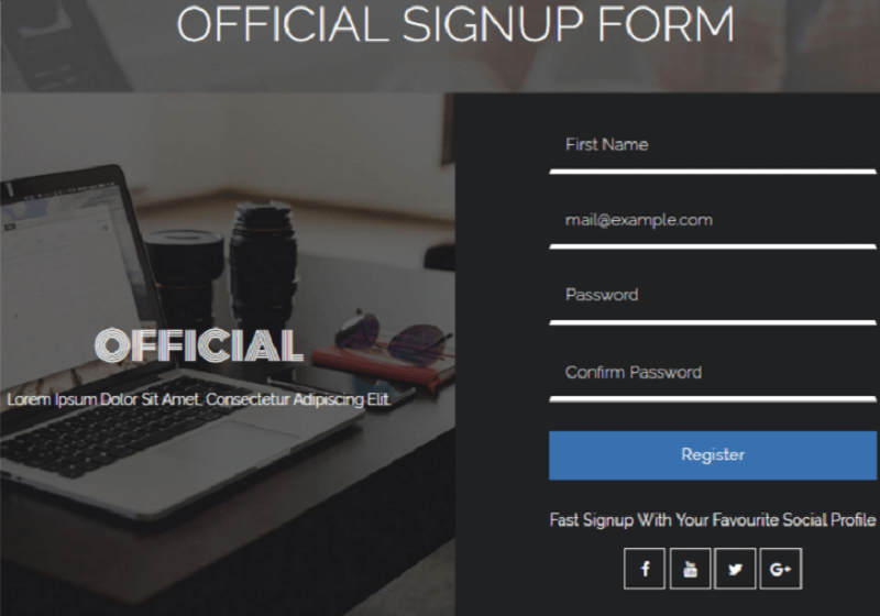 Official Signup Form