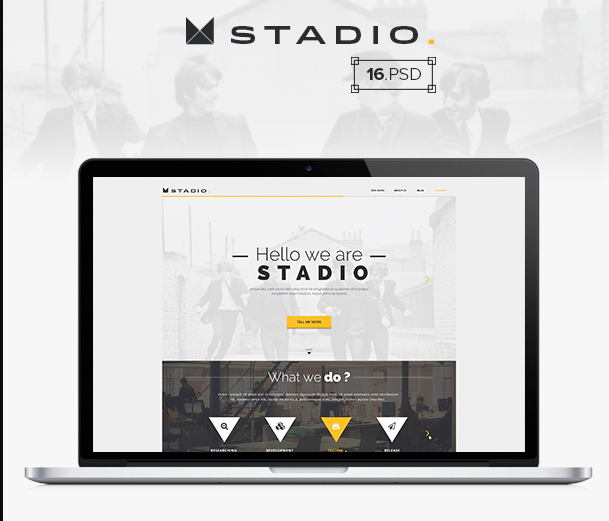 Stadio – Free Multipurpose PSD Website Template