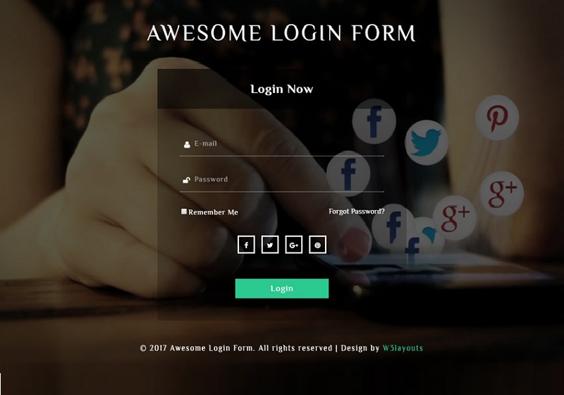 Awesome Login Form