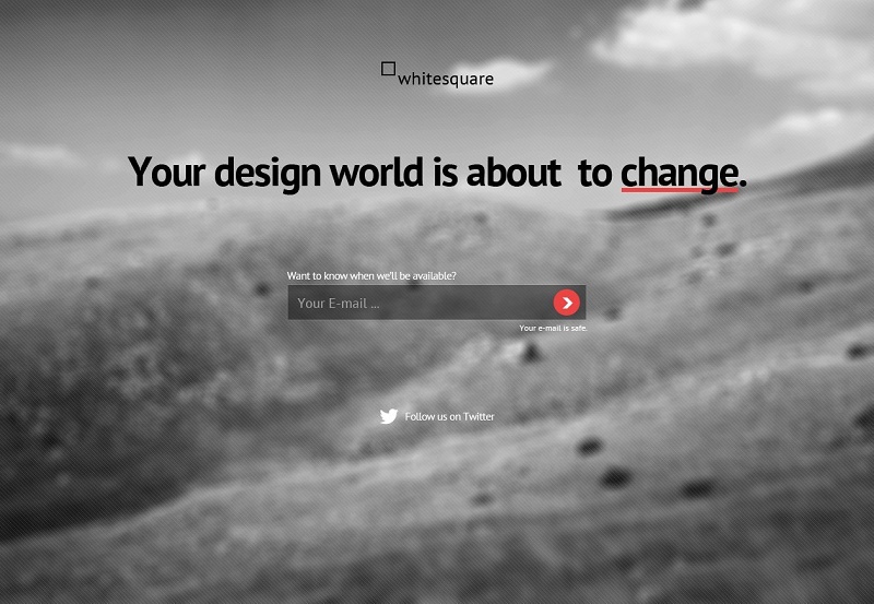 Change Is Coming Landing Page Free PSD Template