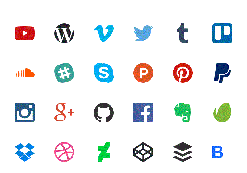Creative Social Media Icons