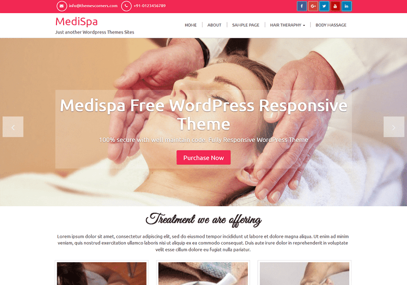 17 Best Free Spa Salon WordPress Themes 2023 - Free Html Designs