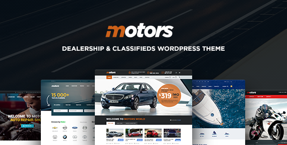 Motors ­- Automotive, Car Dealership, Vehicle, Boat, Bikes, Classified Listing WordPress Theme 