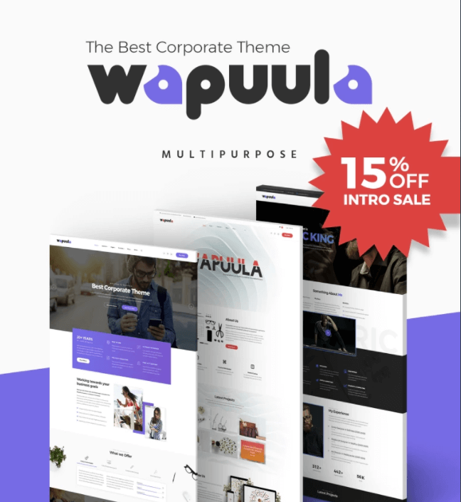 Wapuula - Multipurpose Corporate WordPress Theme