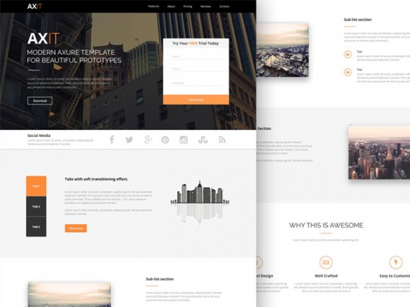 Axit – PSD Landing page