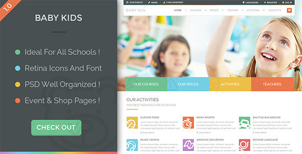 Download 40 Best Education Psd Website Templates PSD Mockup Templates