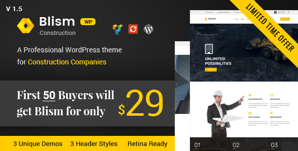 RubyBuild V1.5 – Building Construction WordPress Theme