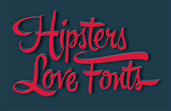 Hipsters Love Font