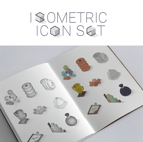 30 Isometric Icon Set