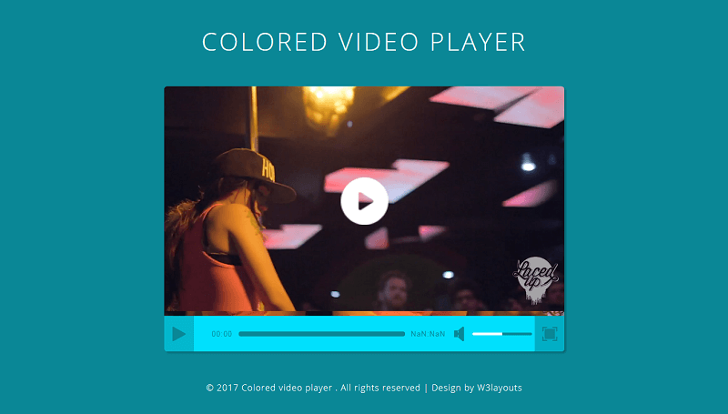 Colored Video Player