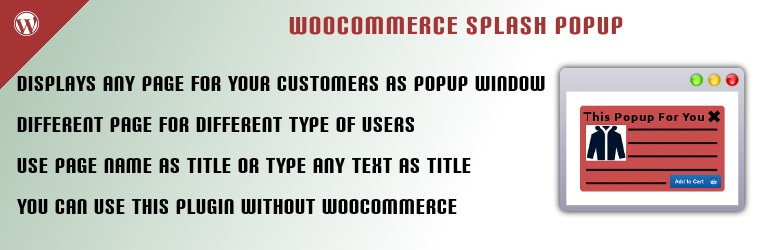 Splash Popup for WooCommerce