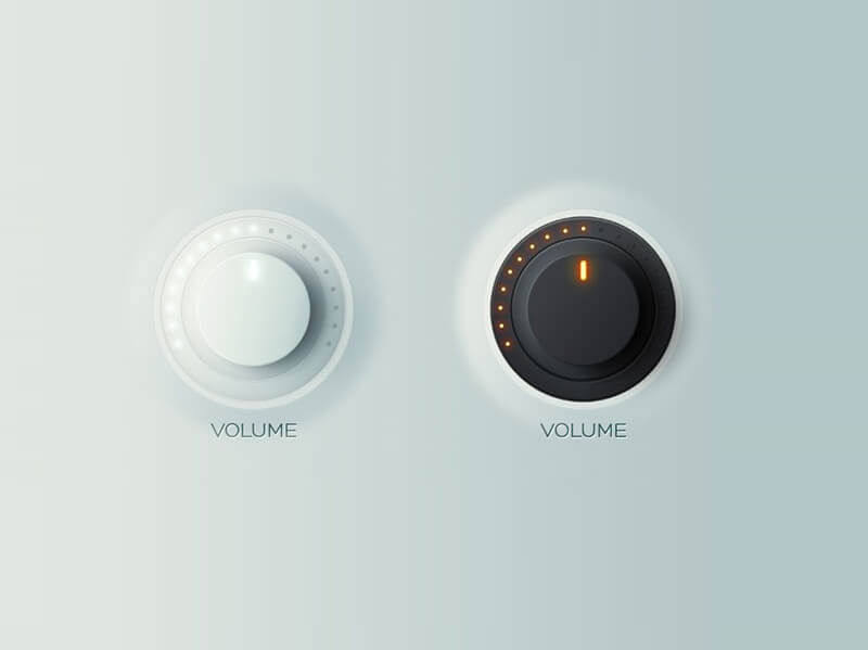volume knobs