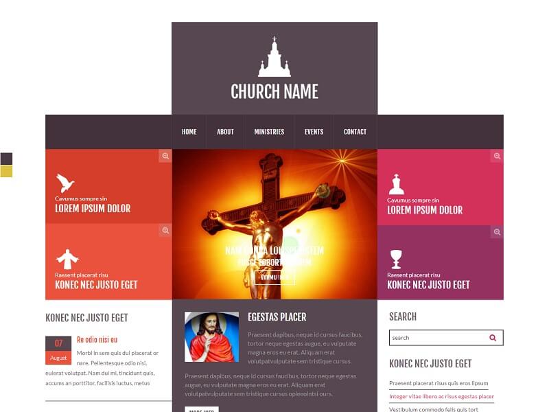 Best Free Church Html Website Templates 2019 Freehtmldesigns