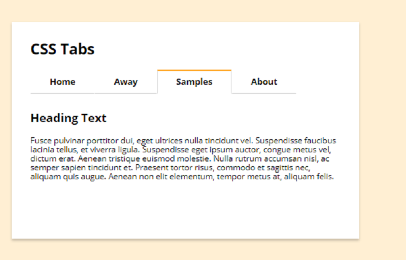 CSS Tabs