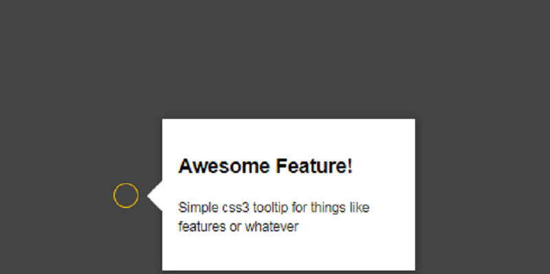 CSS Tooltip Pointer