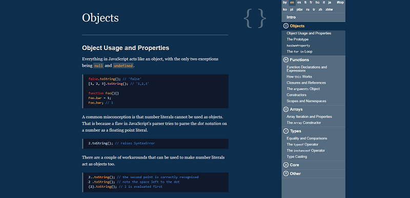 JavaScript Garden